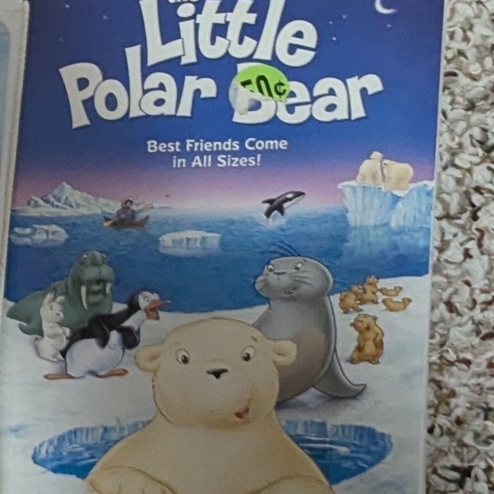 Vintage Little Polar Bear VHs